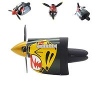 P-40 Fighter Plane Air Vent Decoration, Fighter Car Air Freshener Vent Clip, Mini P-40 Jet Dashboard Decor, Unique Gift for Pilots & Aviation Lovers, Long Lasting Odor Eliminator (Tiger Head)