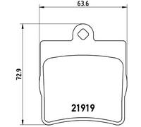 P 50 025 BREMBO Kit de plaquettes de frein, frein à disque pour CHRYSLER,MERCEDE