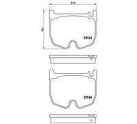 P 50 062 BREMBO Kit de plaquettes de frein, frein à disque pour MERCEDES-BENZ