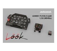 Eduard Plastic Kits Accessoires pour maquette P-51D-5 Löök pour Revell 1/32 Laiton