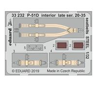 P-51d Interior Late Ser. 20-35 Seatbelts Steel F.tamiya - 1:32e - Eduard Accessories