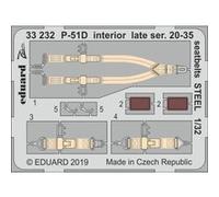 P-51d Interior Late Ser. 20-35 Seatbelts Steel F.tamiya - 1:32e - Eduard Accessories
