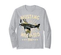 P-51D Mustang Vintage North American P-51D Fighter Warbirds Manche Longue