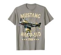 P-51D Mustang Vintage North American P-51D Fighter Warbirds T-Shirt