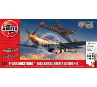 P-51D Mustang vs Bf109F-4 Dogfight Double Airfix A50193 skala 1/72