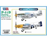 HobbyBoss Maquette d'avion P-51D Mustang – Nez jaune – Échelle 1:48