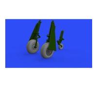 P-51d Wheels Block Tread For Eduard - 1:48e - Eduard Accessories G
