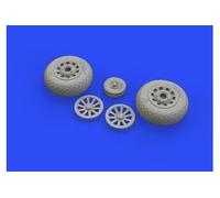 P-51d Wheels Diamond Tread 2 For - 1:48e - Eduard Accessories