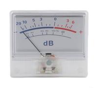 P-55B Analog pour vu Meter Panel White Audio Level Digital Audio Level Meter P-55B Pointer Display Professional pour vu Meter for Studio Recording Equipment Compact pour vu Meter Panel 135uA