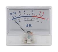 P-55B Panneau de compteur VU analogique, sensibilité 135 uA, impédance 650 Ohm, indicateur de niveau de puissance audio blanc pour équipement de performance Studio Live