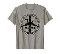 P-8 Poseidon Maritime Patrol Avion Militaire Style Vintage T-Shirt