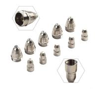 P-80 Kit consommables pour cutter plasma - 10 embouts de buse de rechange (1,1 mm, 1,3 mm, 1,5 mm, 1,7 mm) et électrodes pour lampe de poche - Cuivre Al (1,3 mm)