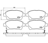 P 83 097 BREMBO Kit de plaquettes de frein, frein à disque pour ASTON MARTIN,SCI