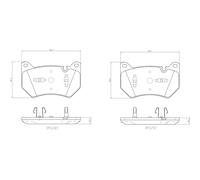 P 85 181 BREMBO Kit de plaquettes de frein, frein à disque pour AUDI