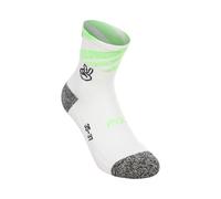 P.A.C. RN 6.2 Reflective Pro Mid Compression Chaussettes de compression Femmes - blanc, orange fluo, Taille 35-37
