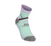 P.A.C. RN 6.2 Reflective Pro Mid Compression Chaussettes De Compression Femmes-Mint, Violet, Taille 38-41