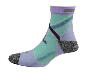 P.A.C. - Women's 6.2 Running Reflective Pro Mid Compression - Chaussettes de running - EU 35-37 - mint / lilac