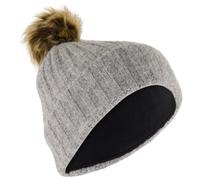 P.A.C. - Women's Jona Pompom Beanie - Bonnet - One Size - grey