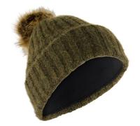 P.A.C. - Women's Jona Pompom Beanie - Bonnet - One Size - olive