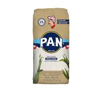 P.A.N. Whole Grain White Corn Meal - Pre-cooked Gluten Free and Kosher Flour for Arepas (2.2 lb/Pack of 1)
