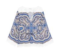 P.a.r.o.s.h. - Blusa in seta stampa foulard - modello over - Femme - Blouses et Chemises - Multicolore - Taille: 42 FR