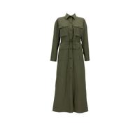 P.a.r.o.s.h. - Long Chemisier Dress - Femme - Robes - Vert - Taille: 40 FR