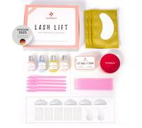 P-Beauty 2025 Kit Rehaussement Cils & Sourcils avec Glue Balm - Kit de Lamination pour Courbure & Volume - Jusqu’à 20 utilisations, tenue 3 mois - Maison & Salon