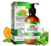P-Beauty Après-shampoing 3en1 Romarin, Menthe & Huile de Graines de Citrouille 300ml Avec Biotine - Croissance des Cheveux & Soin Réparateur Pour Cheveux Secs - Brillance & Protection contre la Chute