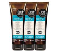 P-Beauty Baume corporel cosmétique naturel à l'huile d'argan et à l'huile de macadamia, bio, végétalien, lotion pour le corps pour une hydratation intense pour peaux sèches, sans silicone ni parabène