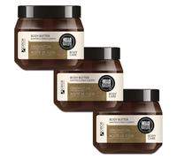 P-Beauty Beurre corporel cosmétique naturel avec huile de coco bio - Pour peaux très sèches - Avec huile d'amande et panthénol - Crème de soin végétalienne sans parabène ni silicone - Crème pour le