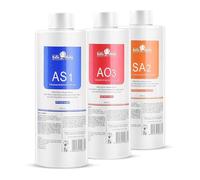 P-Beauty Cosmetic Accessories Aquafacial Lot de solutions AS1, SA2, AO3, pack combiné pour hydrodermabrasion, exfoliation, hydratation et vitamines, nettoyage en profondeur et régénération de la peau