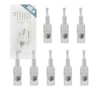P-Beauty Dermapen M1 Lot de 20 cartouches d'aiguille M1 pour microneedling - Cartouches aiguilles de rechange pour Auto Derma Electrique Pen M1 - Fermeture filetée - Contre les rides, l'acné et les