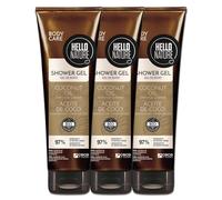 P-Beauty Gel douche nourrissant avec huile de coco bio - Soin hydratant pour peaux sèches avec parfum coco - Crème de douche pour le corps à l'huile d'amande et au panthénol - Végétalien et sans