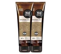 P-Beauty Gel douche nourrissant avec huile de coco bio - Soin hydratant pour peaux sèches avec parfum coco - Crème de douche pour le corps à l'huile d'amande et au panthénol - Végétalien et sans