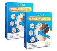 P-Beauty Lot de 2 flacons de dissolvant de verrues 2 en 1 contre les verrues à tige pour la maison - Pendentif de peau de 2 à 7 mm - Kit d'élimination des verrues - Sûr et facile à utiliser