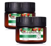 P-Beauty Lot de 2 masques capillaires à l'huile de batana pour la croissance et le soin des cheveux - Vegan, soin intensif avec biotine et vitamine E contre la chute des cheveux - Renforce les racines