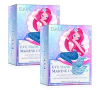 P-Beauty Lot de 2 paquets de 18 patchs pour les yeux anti-âge avec collagène, acide hyaluronique et extrait d'algues - Contre les cernes, les rides et les gonflements - Patchs rafraîchissants pour les