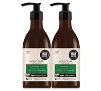 P-Beauty Lot de 2 savons liquides naturels pour les mains avec huile de graines de chanvre 270 ml - Savon naturel pour les mains, mousse pour un nettoyage en douceur, une hydratation intense et une
