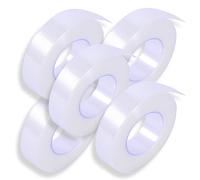 P-Beauty | Lot de 5 rubans adhésifs médicaux pour extensions de cils | Micropore 3M hypoallergénique | Transparent | Respirant | 1,25 cm x 9,14 m | 1-10 pièces