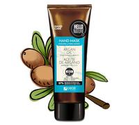 P-Beauty Masque pour les mains avec huile d'argan et vitamine E - Soin des mains riche végétalien pour les mains sèches - Hydratation intense & régénération - Crème pour les mains sans parabène ni