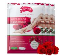 P-Beauty Masque pour les pieds à la rose | Gommage intensif pour les pieds | Chaussettes anti-callosités | Régénération et hydratation de la peau | Élimine les cors et les fissures | 3 paires