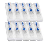 P-Beauty Microneedling 10x cartouches d'aiguilles pour F8S DermaPen | Anti-âge, cicatrices, rajeunissement de la peau | Compatible avec l'appareil F8S 2024 0,25-3mm | (10x 3D NANO Silicon Z)