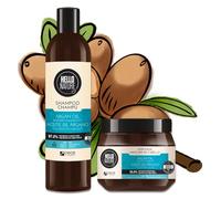 P-Beauty Naturkosmetik Kit de soins capillaires à l'huile d'argan Shampoing & masque capillaire - Bio & végétalien - Shampooing pour réparation intense, hydratation et brillance - Cure capillaire pour