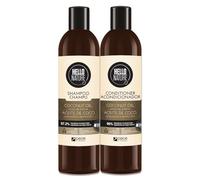 P-Beauty Naturkosmetik Shampooing + après-shampoing à l'huile de coco pour hydrater et réparer les cheveux secs et abîmés - Soin végétalien sans silicone, parabènes, sulfates