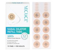 P-Beauty Recharge de 70 pastilles (pour 35 jours) pour bande magnétique - Kit de recharge pour colle nasale - Bandes magnétiques pour le nez pour une meilleure respiration, contre les ronflements