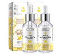 P-Beauty Sérum pour le visage au collagène et à l'acide hyaluronique - Sérum au collagène pour une peau plus ferme avec vitamine C, E, B3, 3 céramides et principes actifs végétaux - Sérum anti-âge et