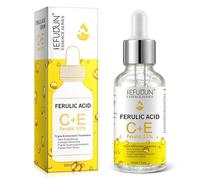 P-Beauty Sérum très efficace pour le visage avec 20 % de vitamine C + 5 % de vitamine E et 15 % d'acide férulique - Sérum pour le visage pour protéger la peau, réduire les rides, briller et
