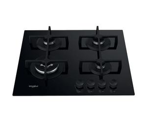 P.COTT.GAS 60CM 4F G.GHISA VETRO NERO