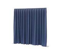 Showtec P&D Curtain Dimout 300x400 Pipe & Drape rideau plissé bleu