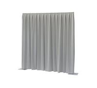 Showtec P&D Curtain Dimout 300x400 Pipe & Drape rideau plissé gris clair